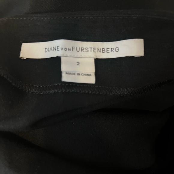 Diane von Furstenberg DVF black/grey leopard print pencil skirt - Picture 3 of 3